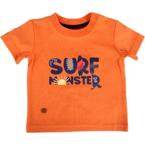 Polera Manga Corta Bebé Niño Naranja