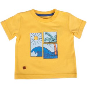 Polera Manga Corta Bebé Niño Amarillo