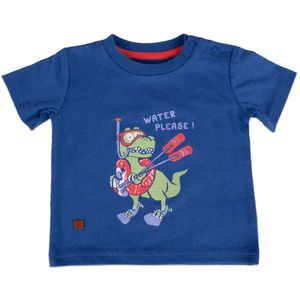 Polera Manga Corta Bebé Niño Azul