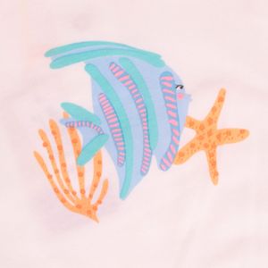 Polera Manga Corta Bebé Niña Blanco