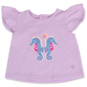 Polera Manga Corta Bebé Niña Lila