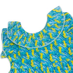 Vestido Bebé Niña Turquesa