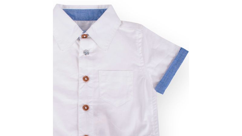 Camisa Bebe Nino Blanco