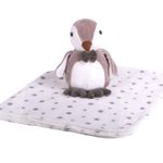 Set-Peluche-Manta-Pinguino-Bebe-Niño-Gris