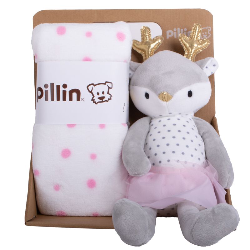 Set-Peluche-Manta-Venado-Bebe-Niña-Melange