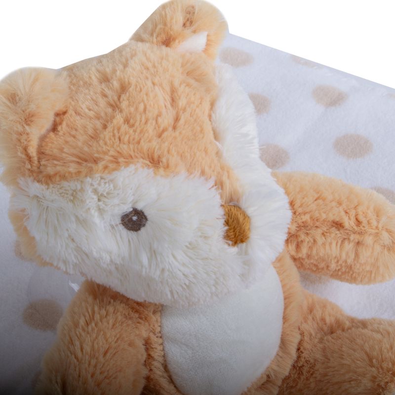 Set-Peluche-Manta-Zorro-Bebe-Niño-Cafe-
