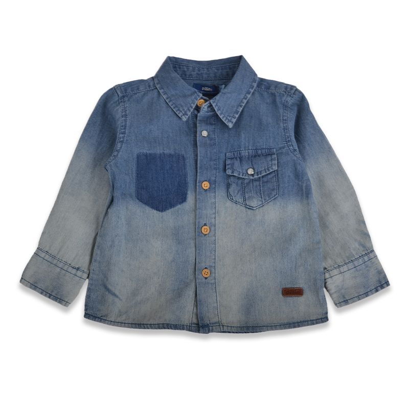 Camisa-Bebe-Niño-Denim-Pillin