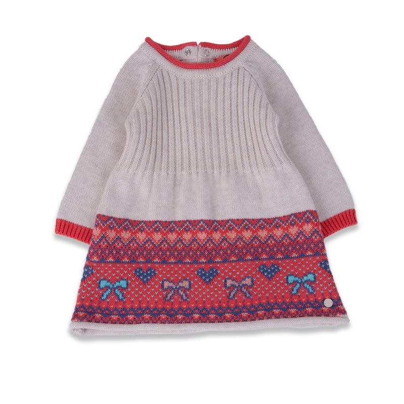 Vestido-Bebe-Niña-Gris-claro-Pillin