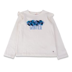 Polera Manga Larga Niña Crudo