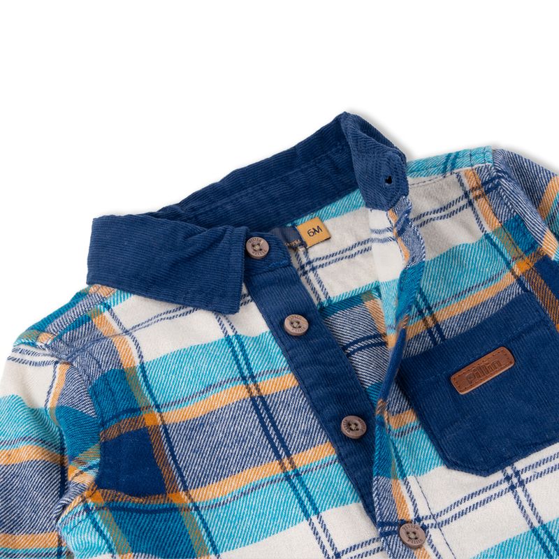 Camisa-Bebe-Niño-Azul-Pillin