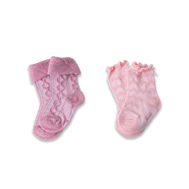 -Pack-2-Pzas-Calcetines-Bebe-Niña-Multicolor-Pillin-