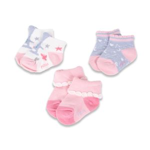 Pack 3 Pzas Calcetines Bebé Niña Multicolor