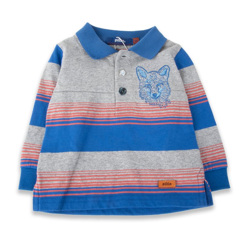 Polera-Bebe-Niño-Azul-electrico-Pillin