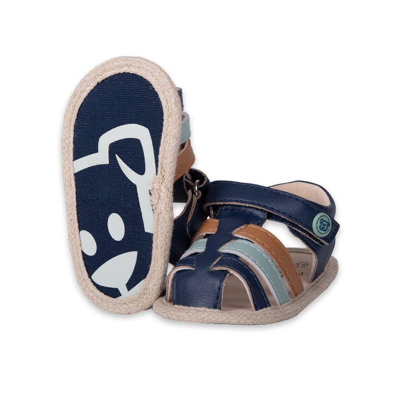 Sandalias-Bebe-Niño-Azul-marino-Pillin