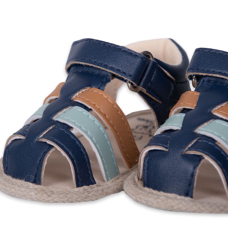 Sandalias-Bebe-Niño-Azul-marino-Pillin