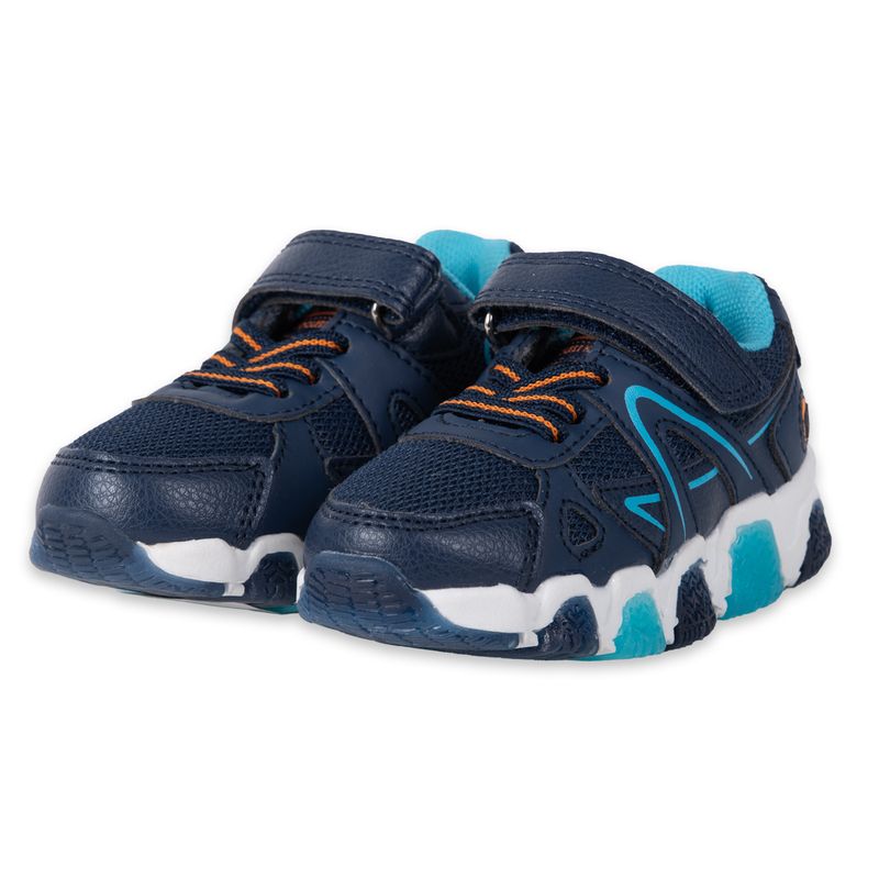 Zapatillas-Luces-Bebe-Niño-Azul-Pillin