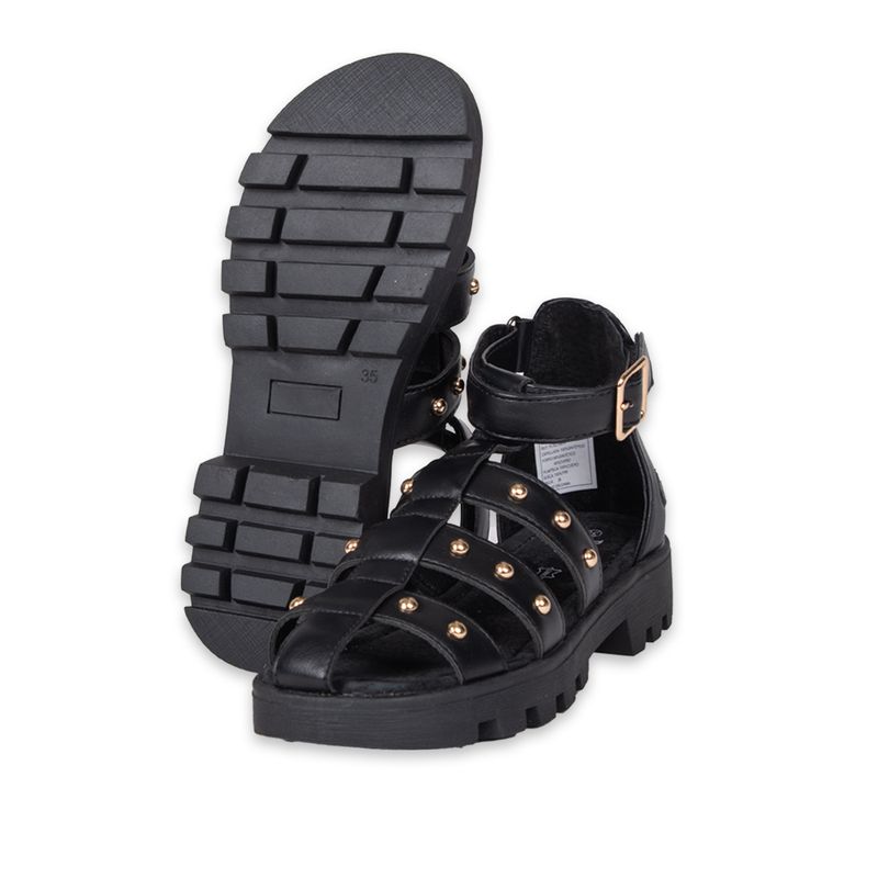 Sandalias-Niña-Negro-Pillin