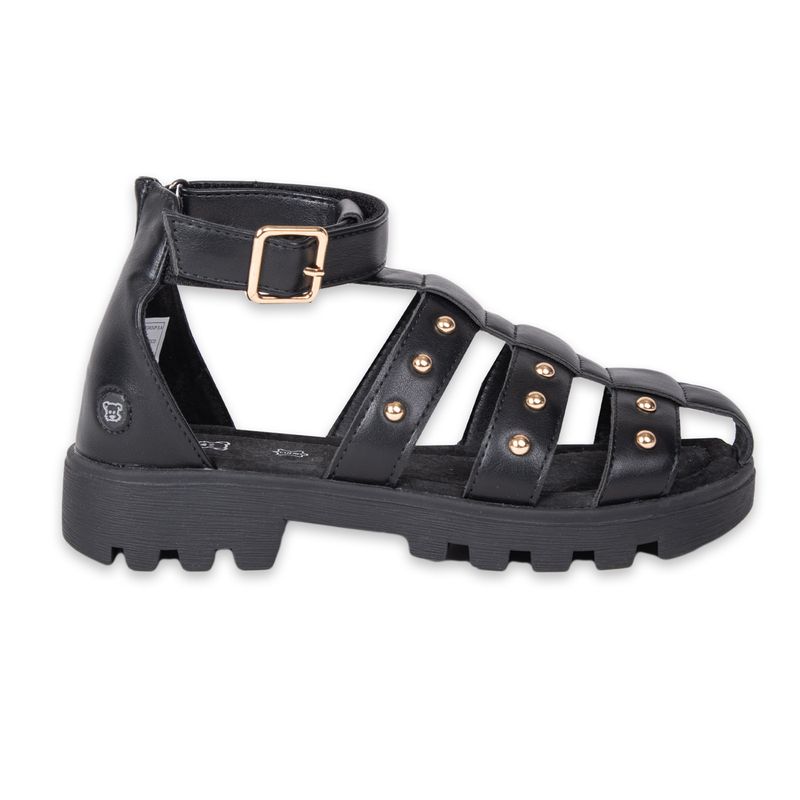 Sandalias-Niña-Negro-Pillin