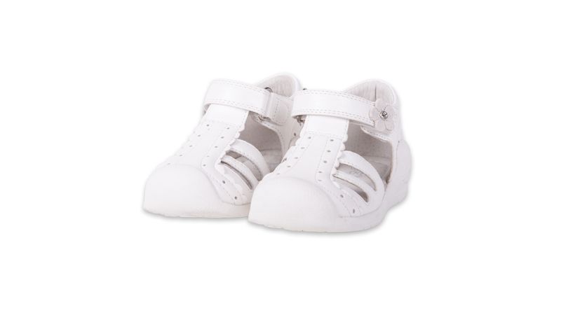 Sandalias Pasos Bebe Niña Blanco Pillin Tienda Online Pillin