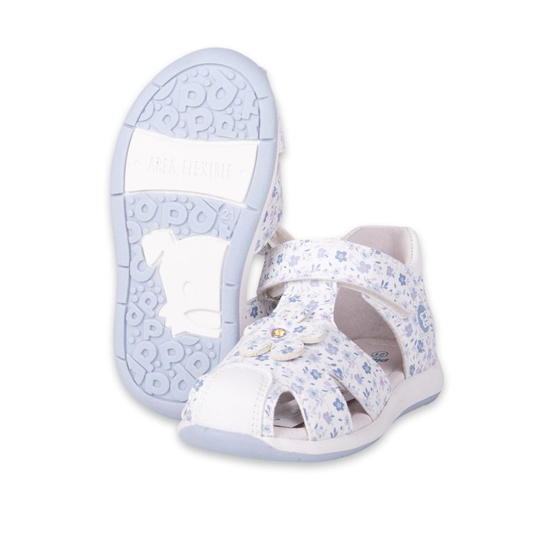 Sandalias-Clasico-Bebe-Niña-Blanco-Pillin