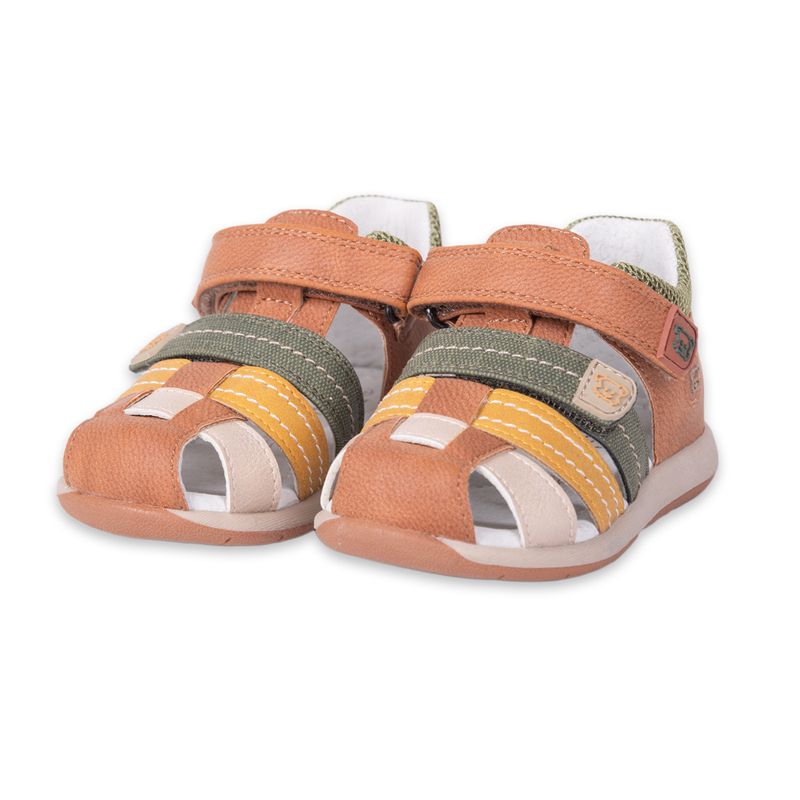 Sandalias-Clasico-Bebe-Niño-Cafe-Pillin