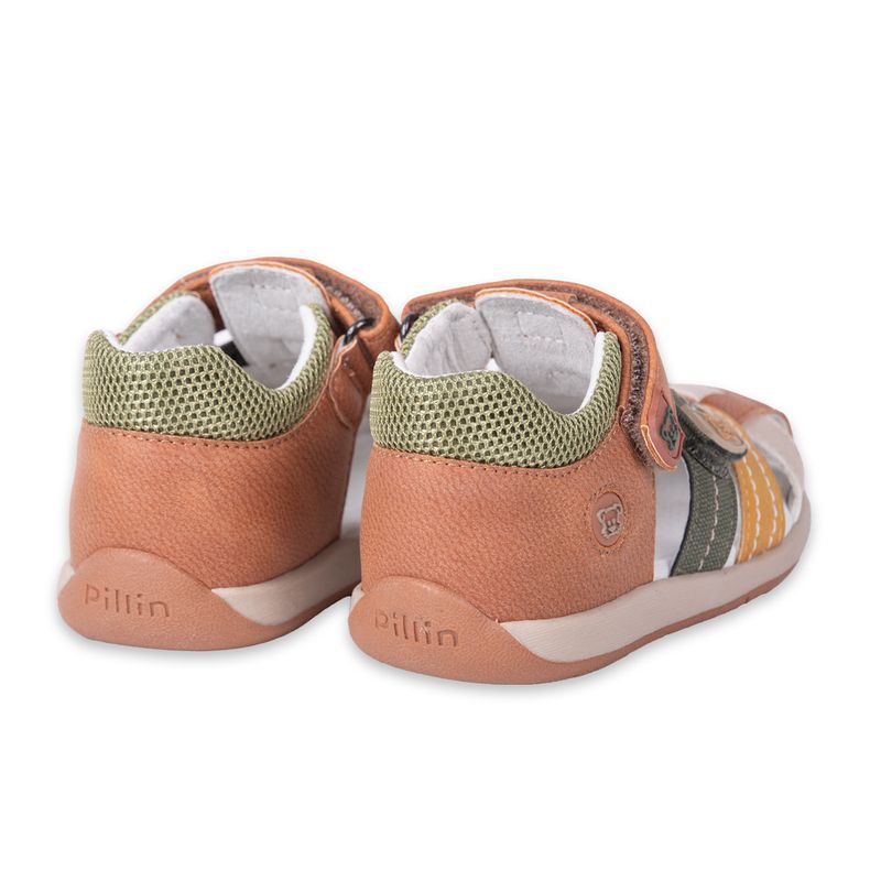Sandalias-Clasico-Bebe-Niño-Cafe-Pillin