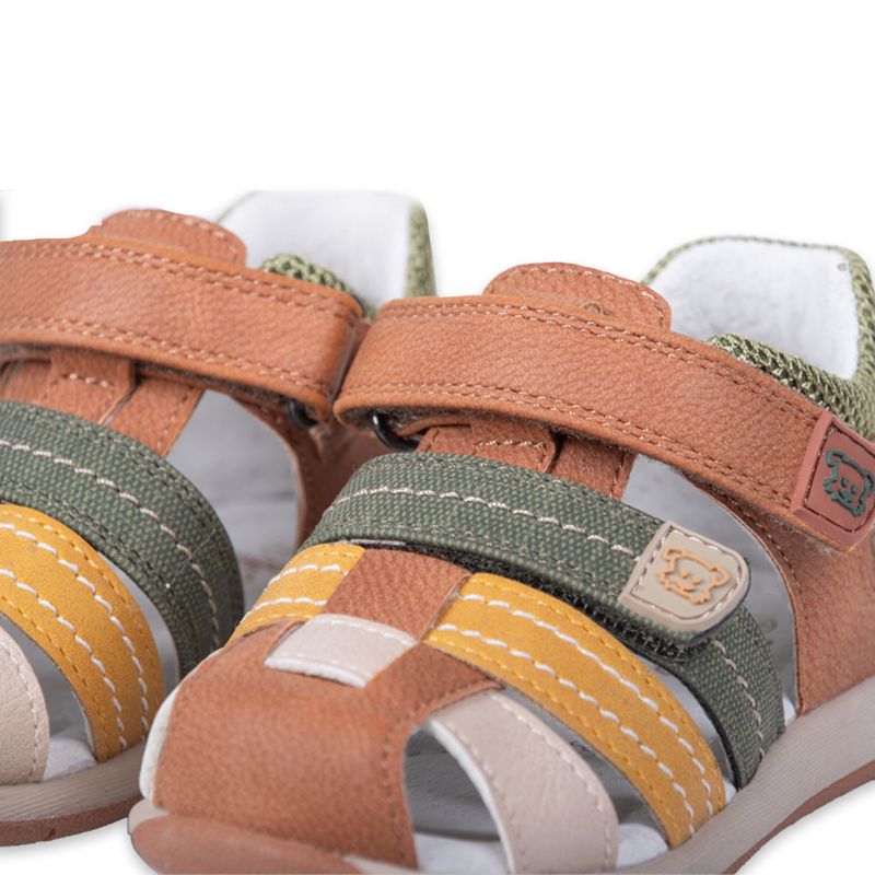 Sandalias-Clasico-Bebe-Niño-Cafe-Pillin