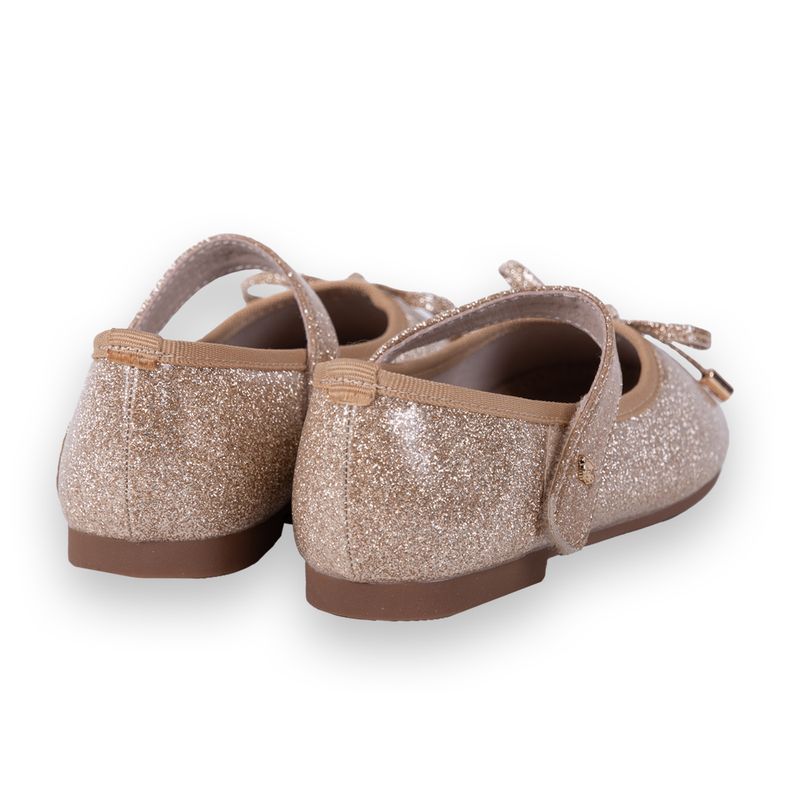 Ballerina-Clasica-Niña-Dorado-Pillin