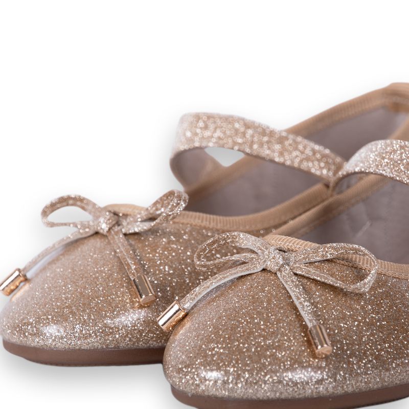 Ballerina-Clasica-Niña-Dorado-Pillin