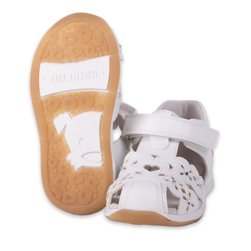 Sandalias-Clasico-Bebe-Niña-Blanco-Pillin