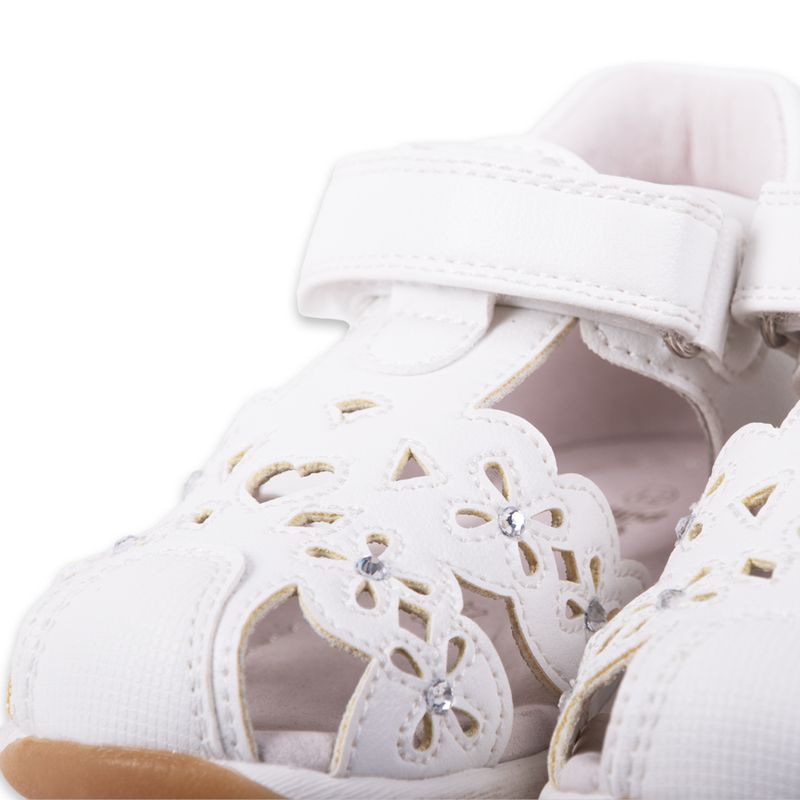 Sandalias-Clasico-Bebe-Niña-Blanco-Pillin
