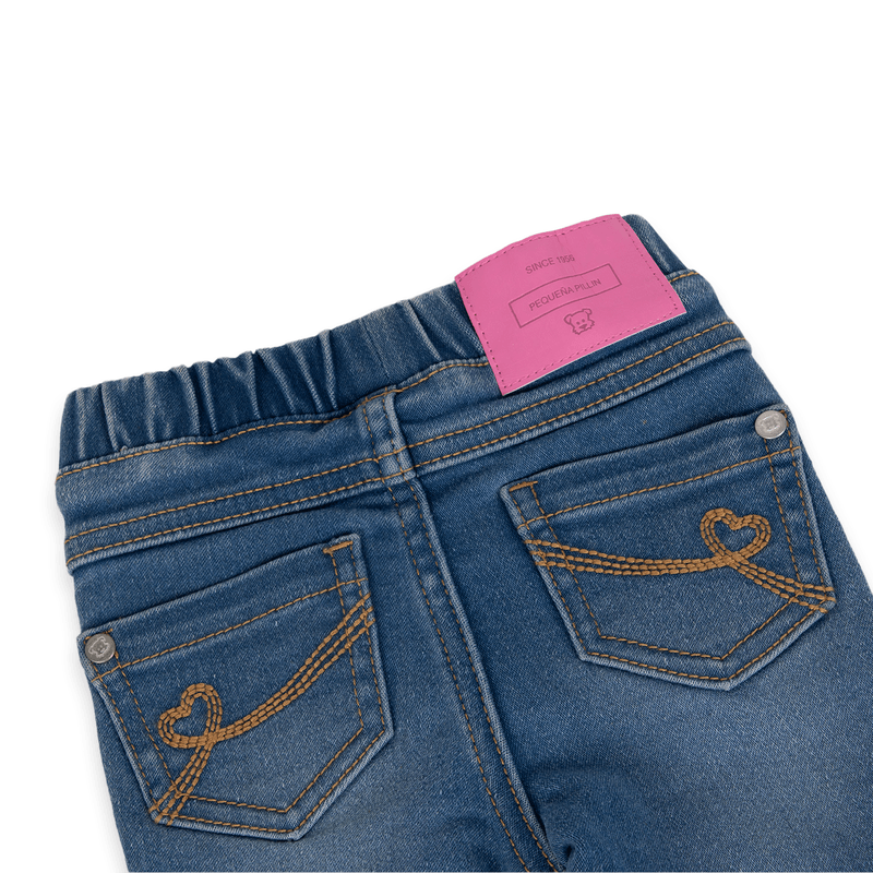 Jeans-Bebe-Niña-Denim-Pillin
