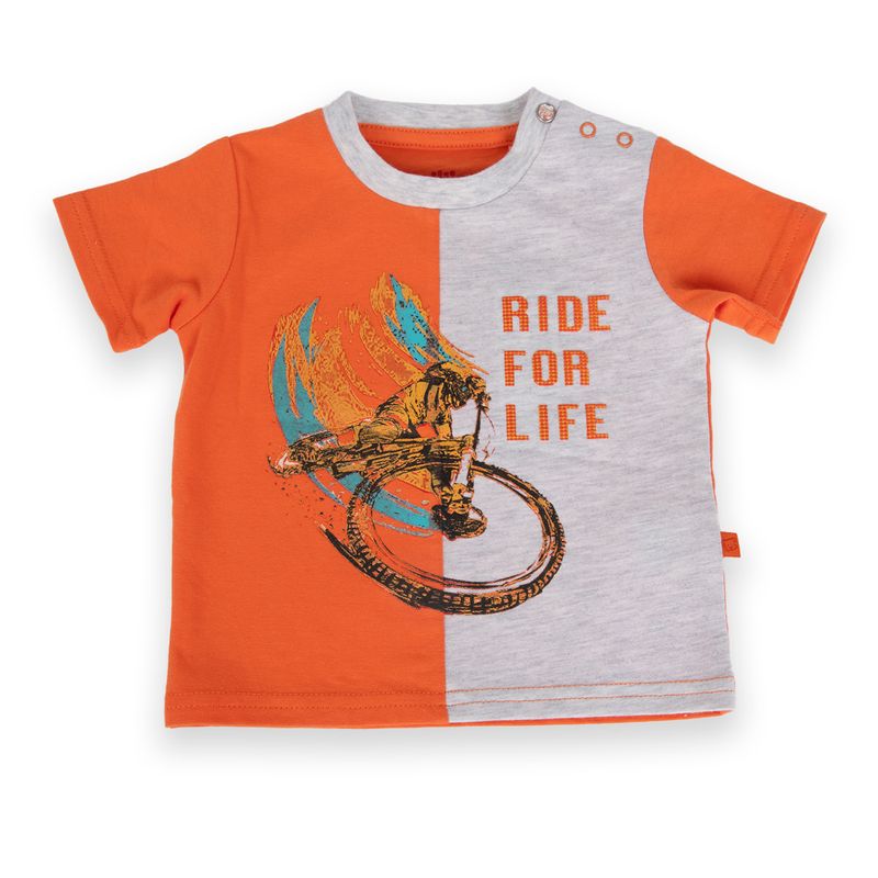 Polera-Bebe-Niño-Naranja-Pillin