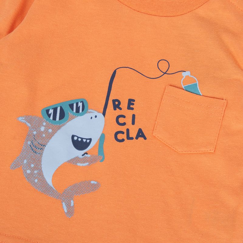 Polera-Bebe-Niño-Naranja-Pillin