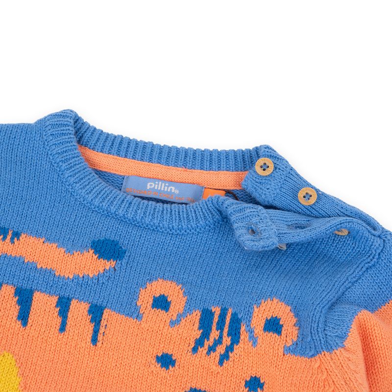Chaleco-Bebe-Niño-Naranja-Pillin