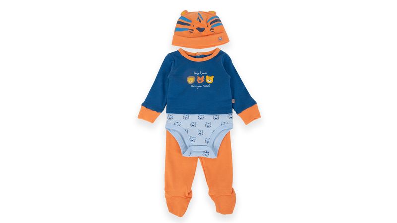 Set 3 Pzas Bebe Nino Multicolor