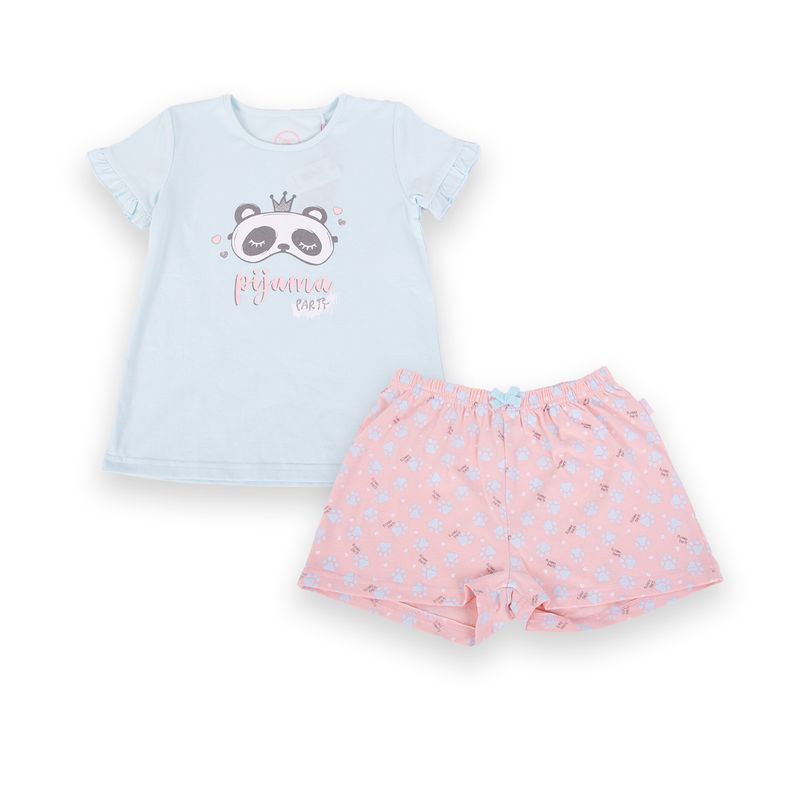 Pijama-Niña-Celeste-Pillin