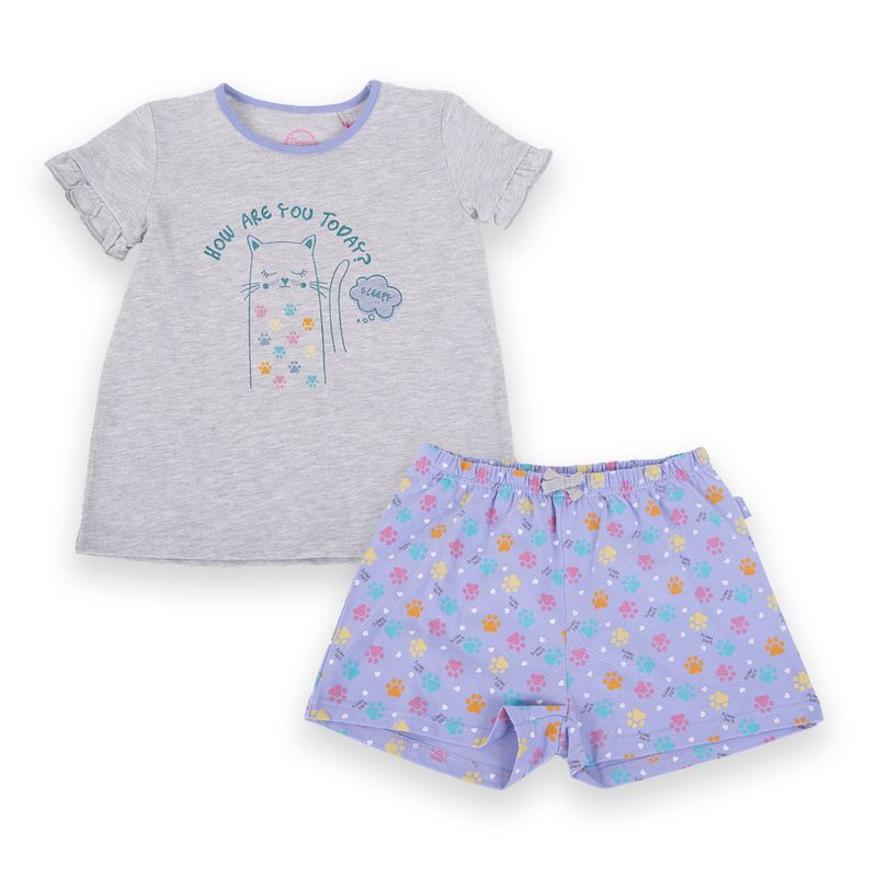 Pijama-Niña-Gris-claro-Pillin