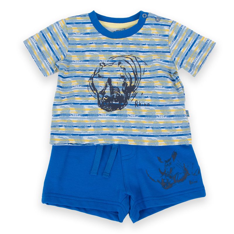 Polera-Bebe-Niño-Azul-electrico-Pillin