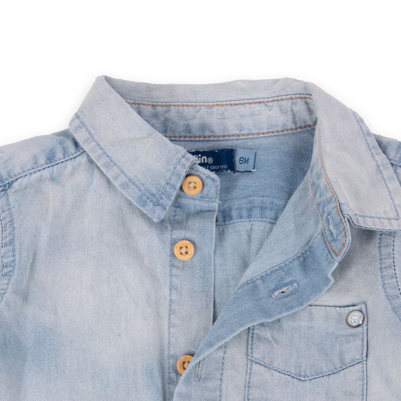 Camisa-Bebe-Niño-Denim-Pillin