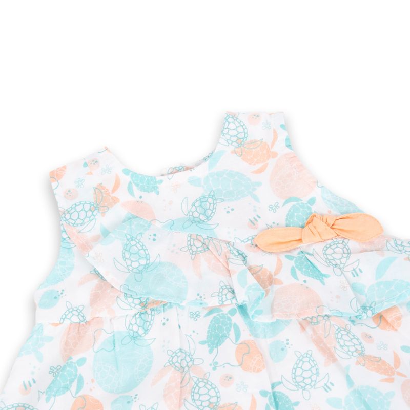 Vestido-Bebe-Niña-Naranja-Pillin
