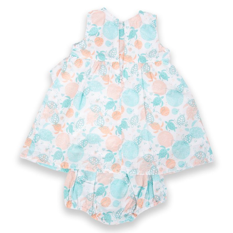 Vestido-Bebe-Niña-Naranja-Pillin