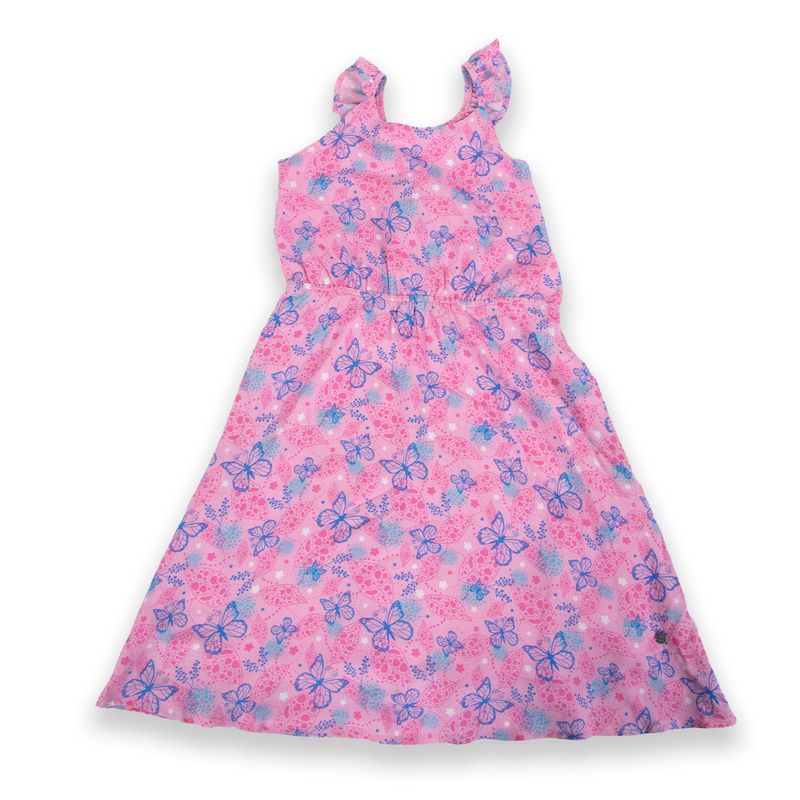 Vestido-Niña-Rosado-Pillin