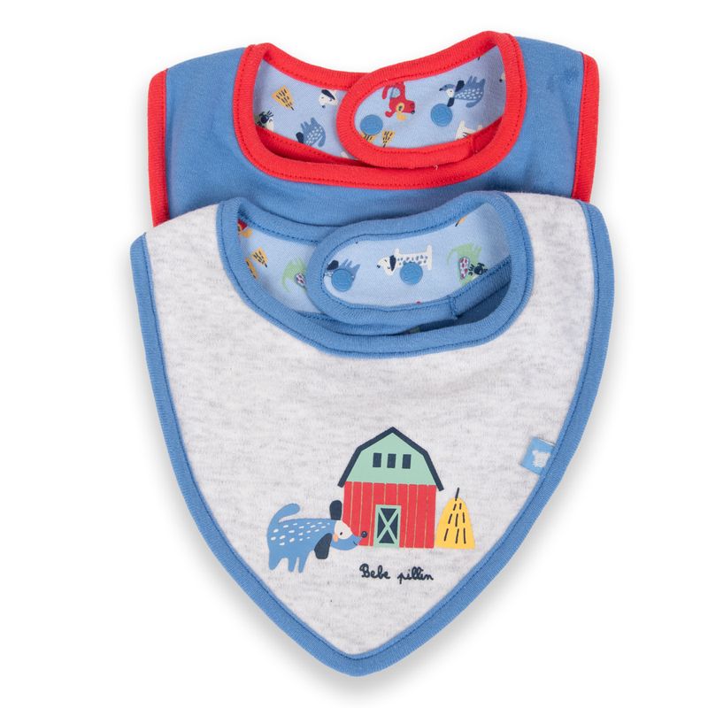 Babero-Bebe-Niño-Multicolor-Pillin