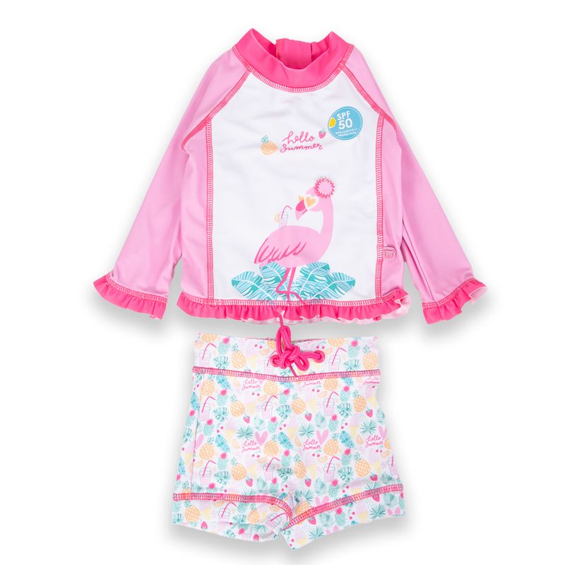 Traje-de-baño-Bebe-Niña-Rosado-Pillin