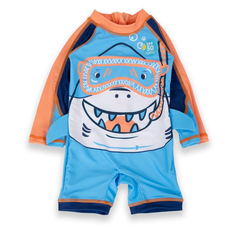 Traje-de-baño-Bebe-Niño-Celeste-Pillin
