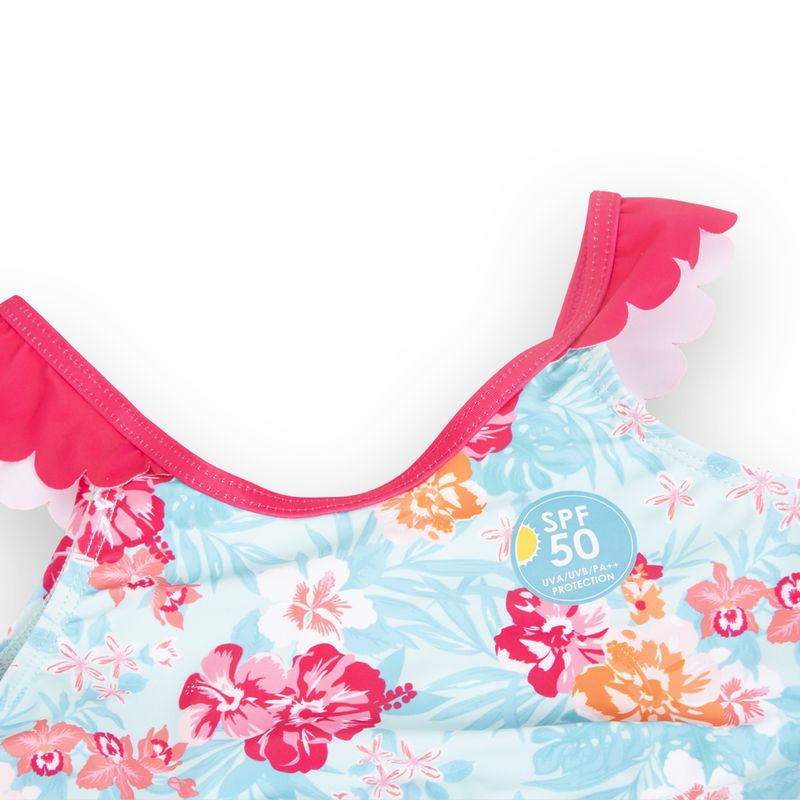 Traje-de-baño-Niña-Turquesa-Pillin