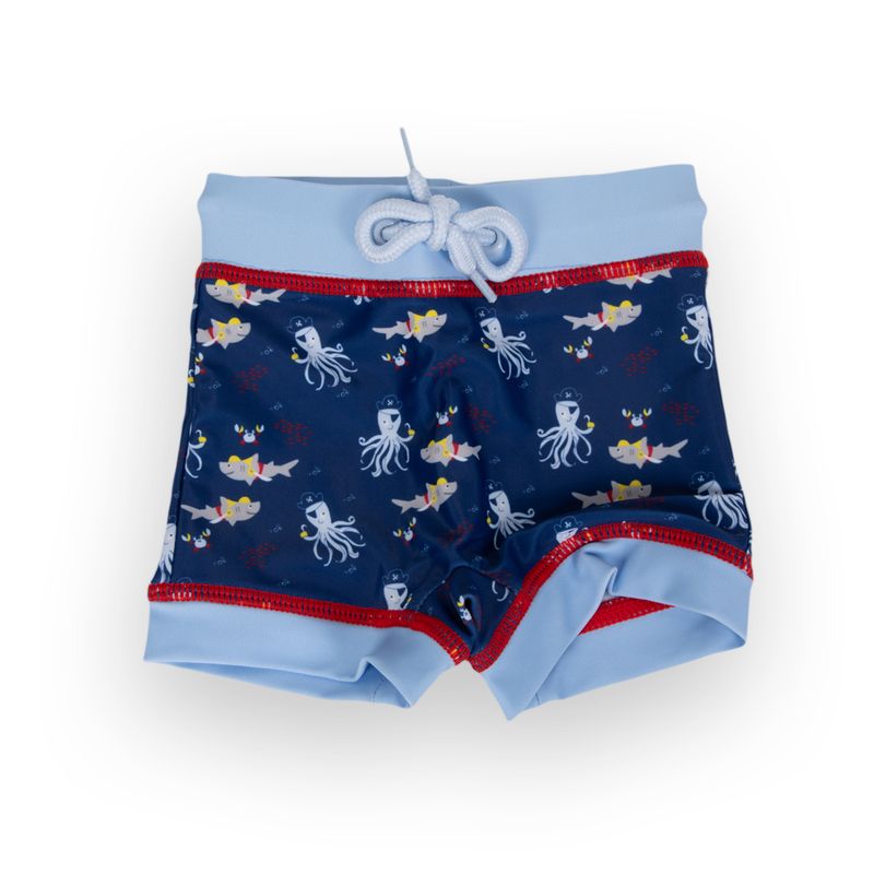 Traje-de-baño-Bebe-Niño-Azul-marino-Pillin
