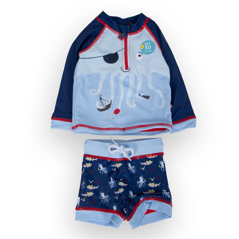 Traje-de-baño-Bebe-Niño-Azul-marino-Pillin