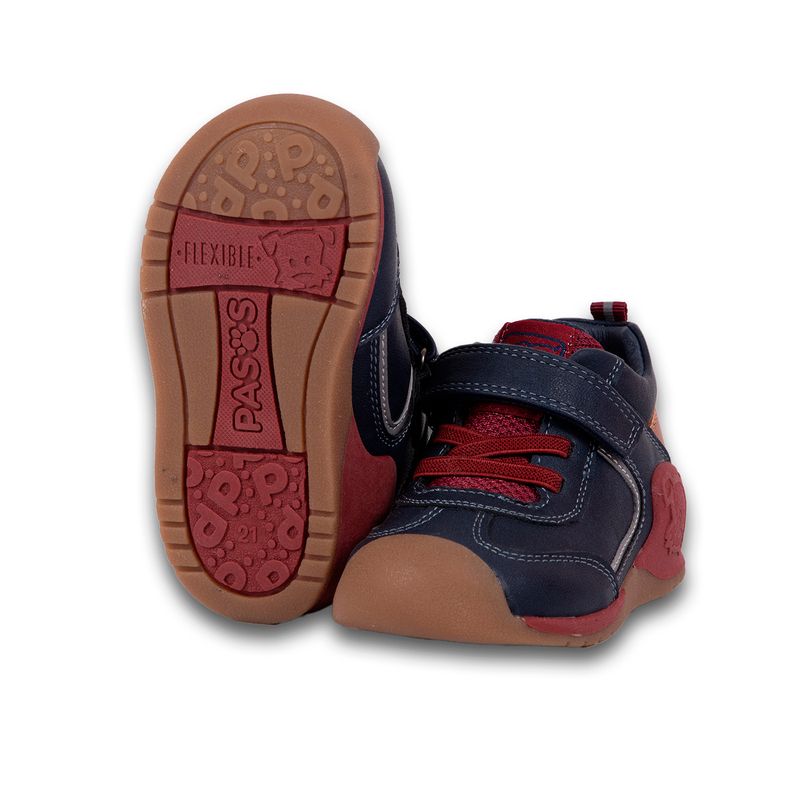 Zapato-Clasico-Bebe-Niño-Azul-Marino-Pillin